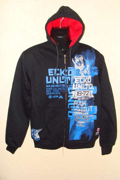 Authentic Mens ECKO UNLTD Hoodie Black Large