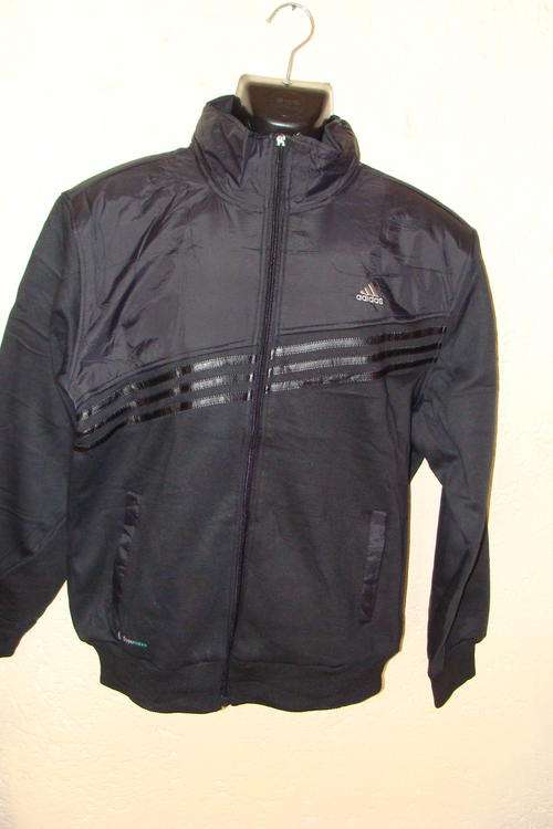 Thick Adidas Jacket with Hood XX Large Black