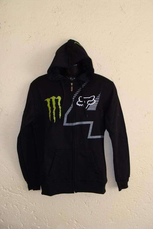 Mens Monster Hoodie X Large Black No zip down