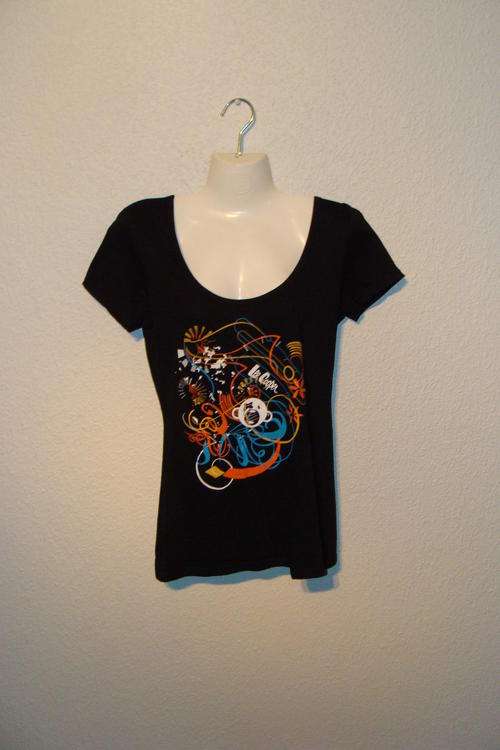 Ladies Lee Cooper Deep Neck T Shirt Large