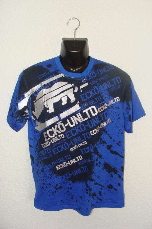 Mens ECKO UNLTD T Shirt Large Slim Fit