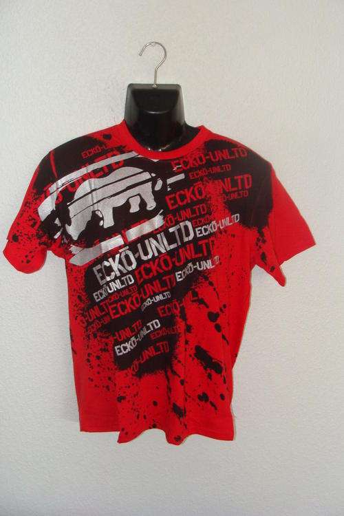 Mens ECKO UNLTD T Shirt Large Slim Fit