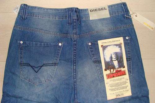 Mens Diesel D.N.A Zatiny Pantaloni 32W 33L