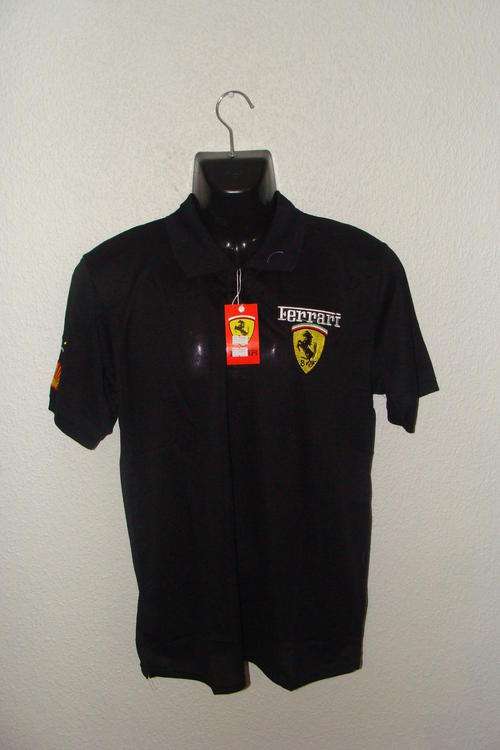 Mens Ferrari Short Sleeve Golf T Shirt Slim Fit X Large