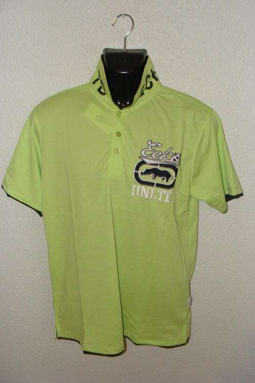 Mens ECKO UNLTD Double Collar Golf T Shirt Large