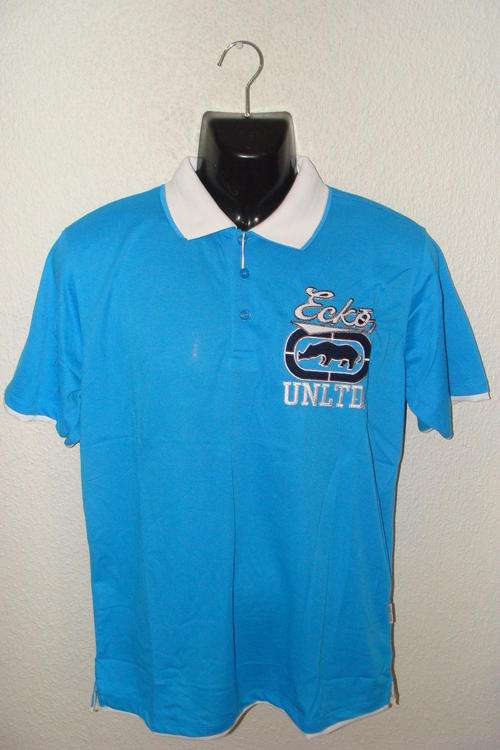 Mens ECKO UNLTD Double Collar Golf T Shirt Medium