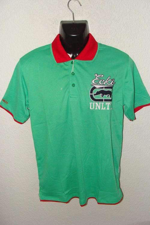 Mens ECKO UNLTD Double Collar Golf T Shirt Large