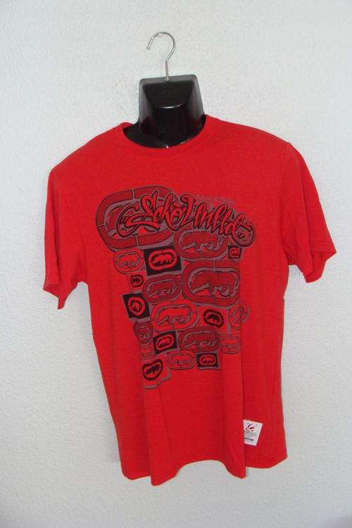 Mens ECKO UNLTD T Shirt Medium Red