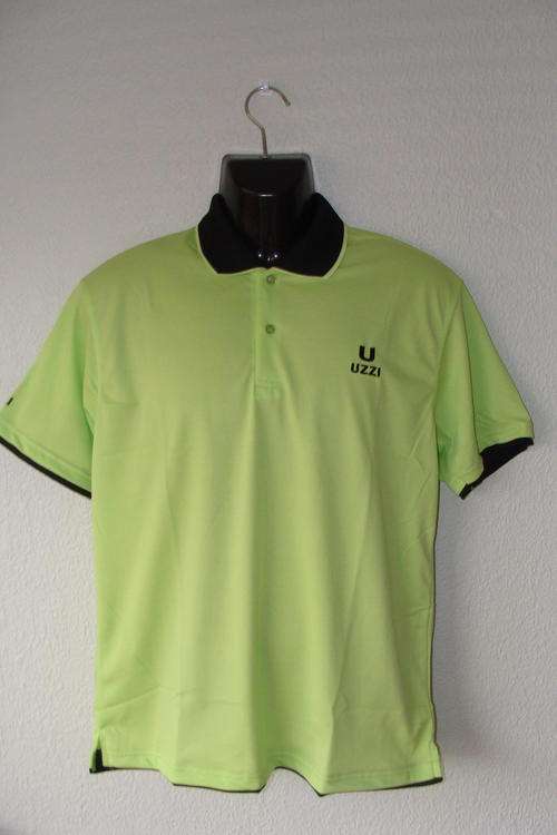 Mens UZZI Golf T Shirt Double Collar Medium