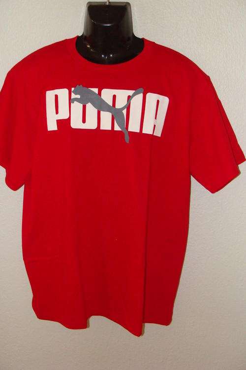 Mens Puma T Shirt Large 100% Cotton