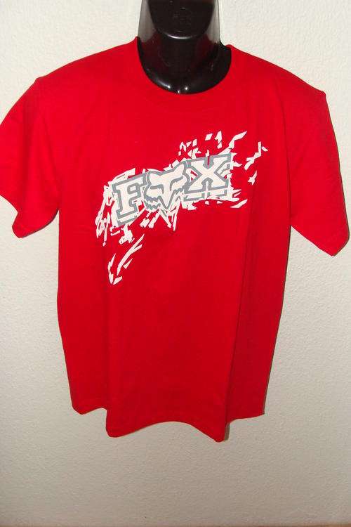 Mens Fox T Shirt Large 100% Cotton