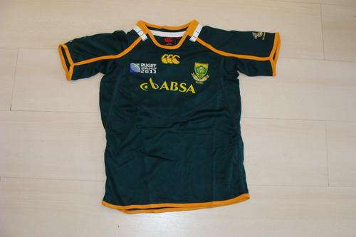 Collectors Kids Springboks World Cup 2011 Rugby Jersey Medium