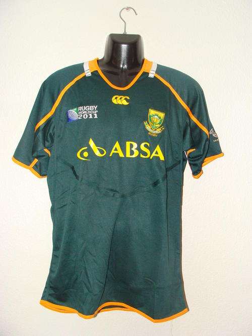 Collectors 2011 World Cup Springboks Rugby Jersey Tight Fit - Medium