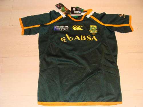 Kids Collectors 2011 World Cup Springboks Rugby Jersey - Large