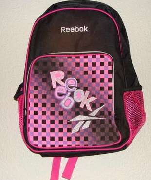 Original Reebok Glitter Vector Backpack With FREE Pencil Organiser