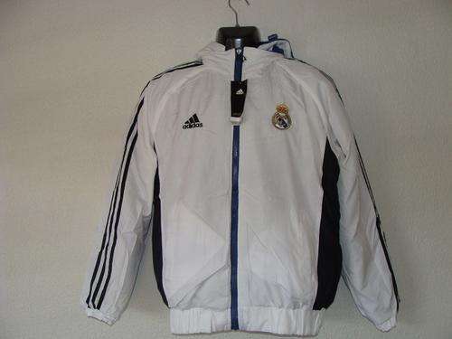 Mens Adidas Real Madrid Reversable Jacket with Hood - X Large