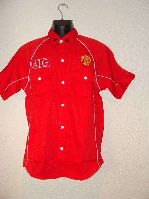 Mens Manchester United Short Sleeve Shirt - Large