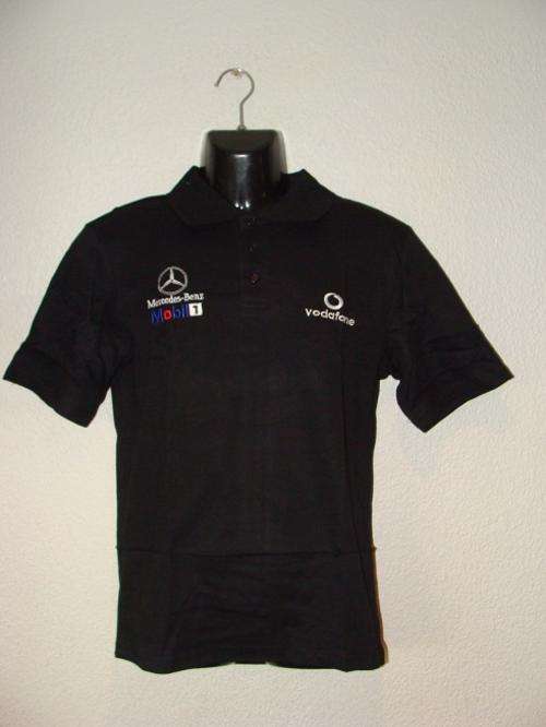 Mens McLaren Mercedes Benz Cotton Golf T Shirt - Medium