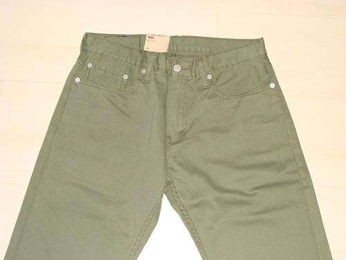 Original Mens Levi's 514 Straight Fit Chinos 32W 32L Olive Green - Retails for R599