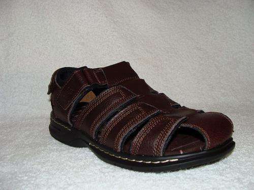 Original Mens Jeep Michigan Genuine Upper Leather Sandals - UK 7