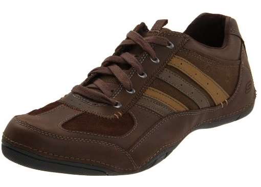 Original Mens SKECHERS Leather & Synthetic Upper KROVE DONATO - UK 12