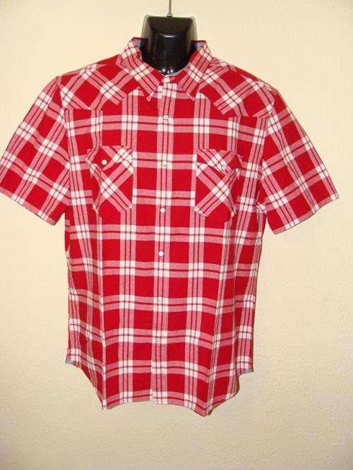 Original Mens Levis Barstow Western Slim Fit Short Sleeve Shirt - XX Large