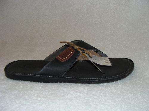 Original Mens Jeep Aspen Leather Upper Sandal - UK 8 - Dark Grey