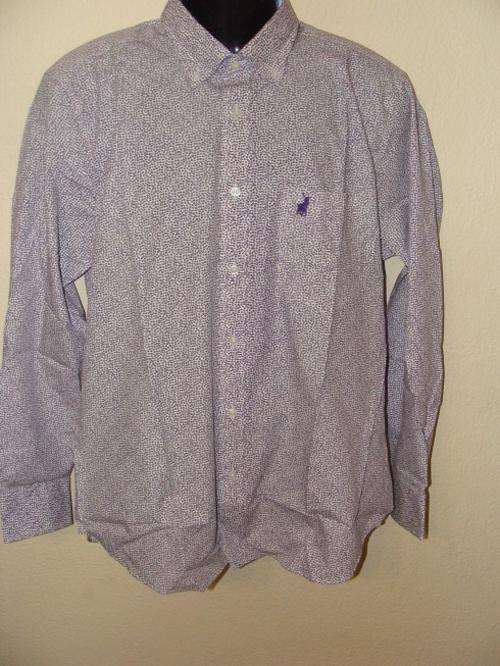 Original Mens Polo Custom Fit Long Sleeve Shirt - Large