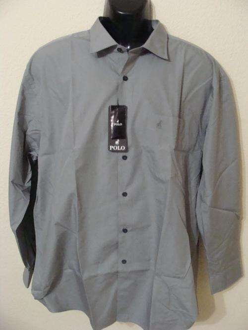 Original Mens Polo Regular Fit Long Sleeve Shirt - Size 18 - 46cm