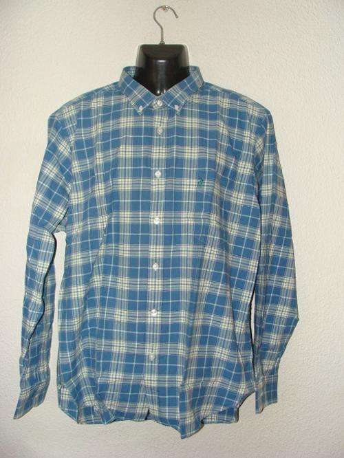 Original Mens Polo Madras Button Down Long Sleeve Shirt - XX Large