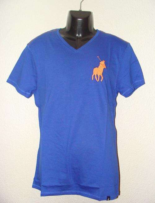 Original Mens Polo Custom Fit Big Pony V Neck T Shirt - X Large