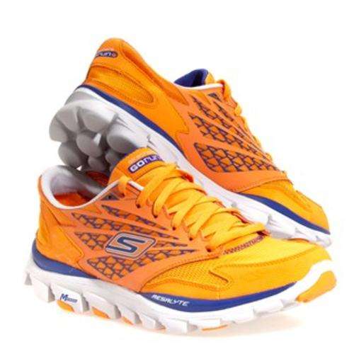 Original Mens SKECHERS Go Run Ride (Orange & Blue) - UK 9 (SA 9)