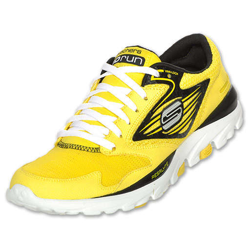 Original Mens SKECHERS Go Run (Yellow & Black) - UK 9 (SA 9)