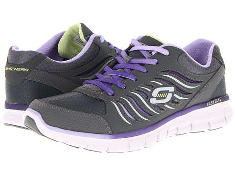 Original Ladies Skechers Synergy Light Show - UK 6 (SA 6) Leather & Textile Upper