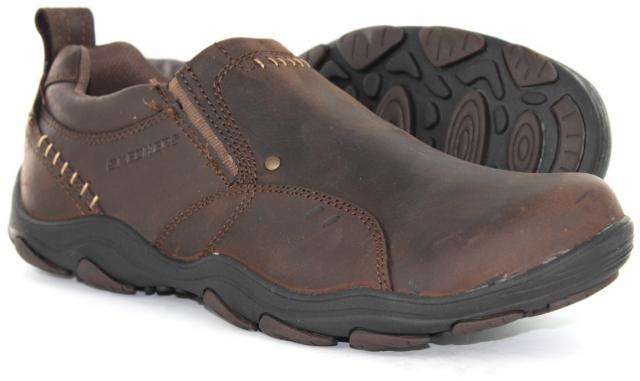Original Mens SKECHERS Bolland Tailor Leather Upper - UK 13 (SA 13) Brown Memory Foam