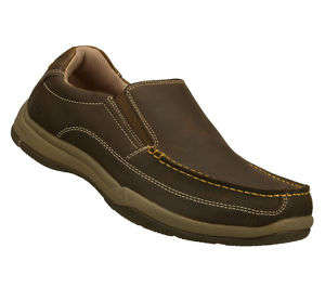 Original Mens SKECHERS Valko Niguel Leather Upper - UK 11 (SA 11) Memory Foam