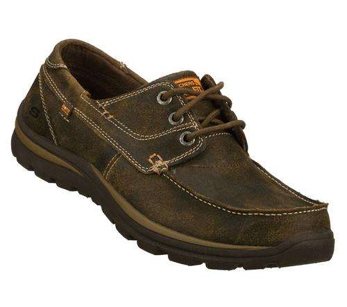 Original Mens SKECHERS Superior Tevin Leather Upper - UK 12 (SA 12) Memory Foam