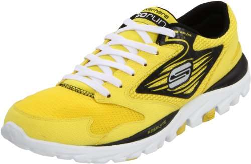 Original Mens SKECHERS Go Run (Yellow & Black) - UK 8 (SA 8) - Ortholite Insole