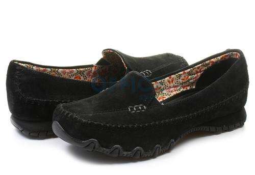Original Ladies Skechers Bikers Predestrian (Black) - UK 7 (SA 7) Leather Upper Memory Foam