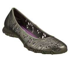 Original Ladies Skechers Bikers Laser Lace (Pewter) - UK 8 (SA 8) Memory Foam