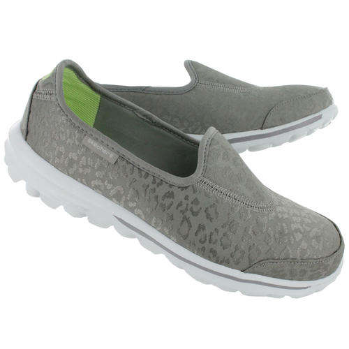Original Ladies Skechers Go Walk Safari (Silver) - UK 4 (SA 4) Resalyte Cushioning