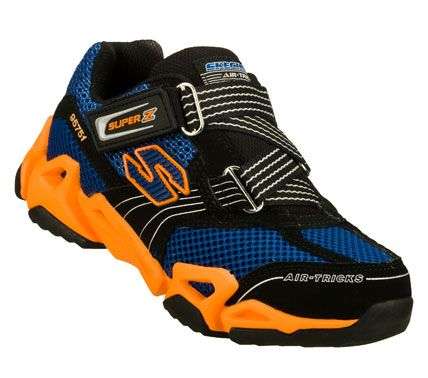 Original Boys SKECHERS Fierce Flex Gravitron - UK 9 (SA 9 - 16cm) Leather Upper - Lightweight