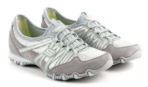 Original Ladies Skechers Bikers Flashy - UK 4 (SA 4) Leather & Textile Upper