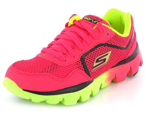Original Girls / Ladies SKECHERS Go Run Ride - UK 2 (SA 2 - 22cm) Leather & Textile Upper