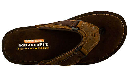 Original Mens SKECHERS Golson Stage - UK 7 (SA 7) Memory Foam 360 - Leather & Textile Upper