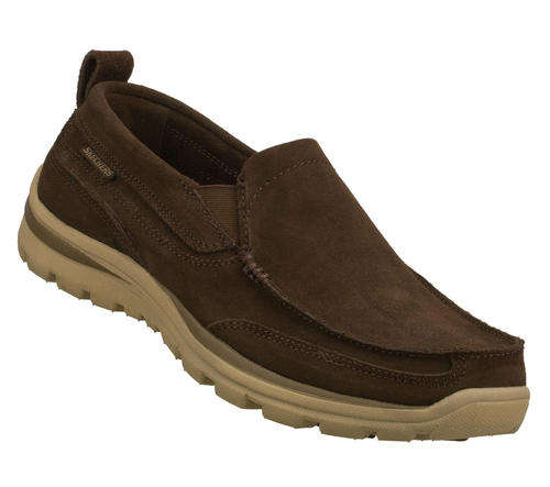 Original Mens SKECHERS Superior Pace - UK 8 (SA 8) Memory Foam - Leather Upper