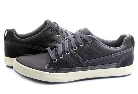 Original Mens SKECHERS Planfix Romelo - UK 10 (SA 10) Memory Foam - Leather Upper