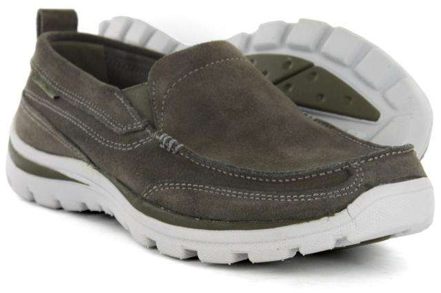 Original Mens SKECHERS Superior Pace - UK 6 (SA 6) Memory Foam Footbed - Leather Upper