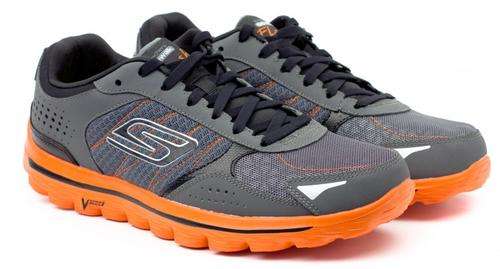 Original Mens SKECHERS Go Walk 2 Flash - UK 9 (SA 9) - Leather & Textile Upper