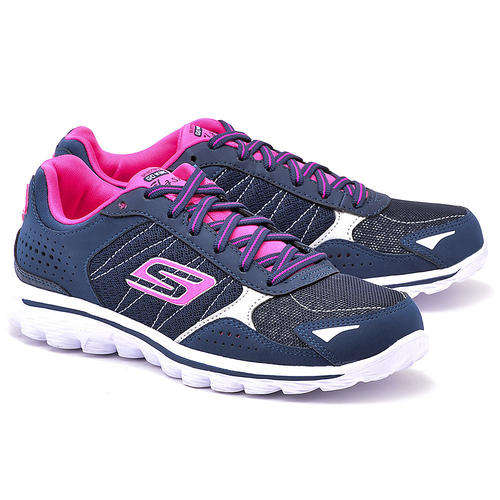 Original Girls / Ladies SKECHERS Go Walk 2 Flash - UK 2 (SA 2 - 22cm) Leather & Textile Upper